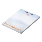 冬の注意事項 |名前 | Santa's Ho Ho Notepad ノートパッド (回転)