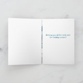 冬の洗練された鳥 シーズンカード (内部)