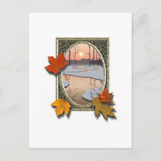 冬の流れ ポストカード (正面)