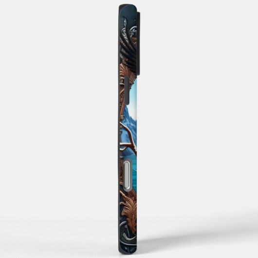 冬の海を見張るワシ Case-Mate iPhoneケース (裏面 / 右)