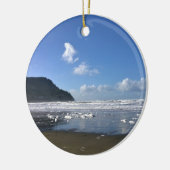 冬の海辺 セラミックオーナメント (左)