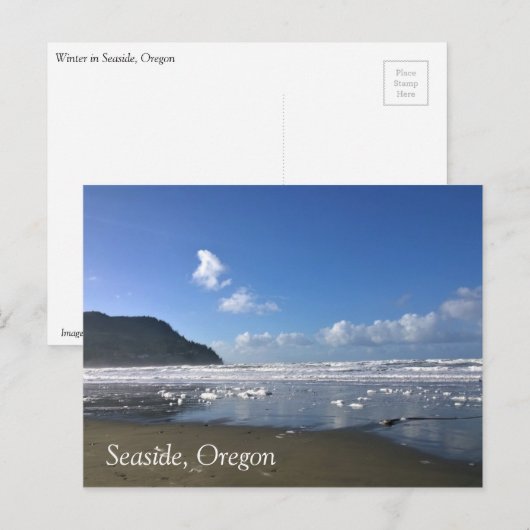 冬の海辺 ポストカード (正面/裏面)