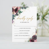 冬の深いレッドマルサラマウヴバラ金ゴールド幾何学的 出欠カード (スタンド正面)