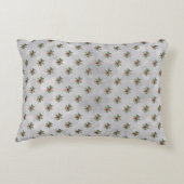 冬の深紅色と松のアクセント枕 アクセントクッション (裏面)