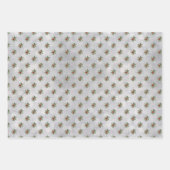 冬の深紅色と松ラッピング紙シート ラッピングペーパーシート (正面3)