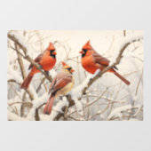 冬の深紅色 ウィンドウサイン (シート)