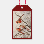 冬の深紅色 ギフトタグ (正面)