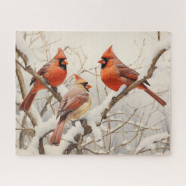 冬の深紅色 ジグソーパズル