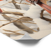 冬の深紅色 ポスター (角)