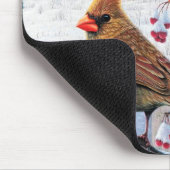 冬の深紅色 マウスパッド (コーナー)