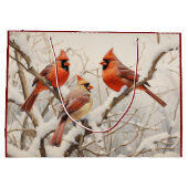 冬の深紅色 ラージペーパーバッグ (裏面)