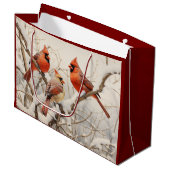 冬の深紅色 ラージペーパーバッグ (正面アングル)