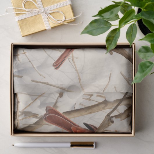 冬の深紅色 薄葉紙 (ギフト)