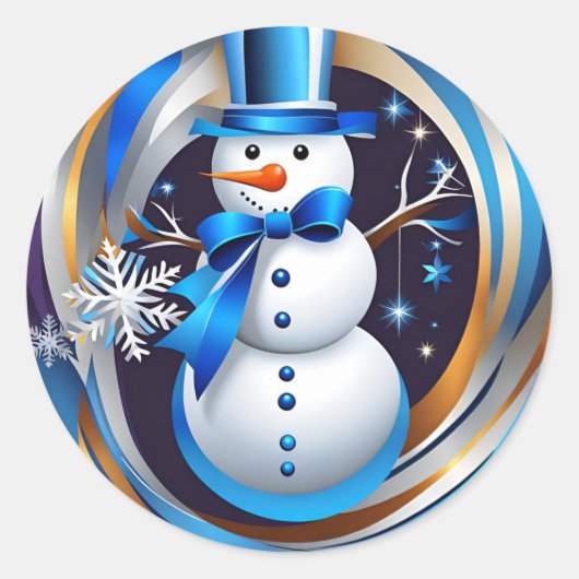 冬の渦 ラウンドシール (正面)