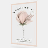 冬の温独身の度の大きなフローラ結婚の歓迎 アクリルサイン (傾斜)