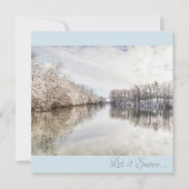冬の湖は雪の写真広場 シーズンカード (正面)