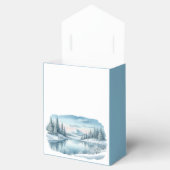 冬の湖畔の結婚式と雪の山々 フェイバーボックス (オープン)
