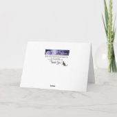 冬の湖/ゲーゼのクリスマスホリデーグリーティングカード シーズンカード (裏面)