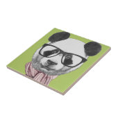 冬の準備ができたパンダくま タイル (側面)