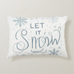 冬の準備をしろ!雪を降らせる アクセントクッション