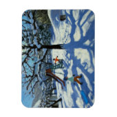 冬の滑り台ブールサンモリッツ マグネット (縦)