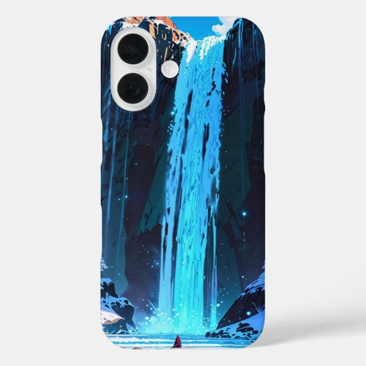 冬の滝の静け Case-Mate iPhoneケース (裏面)