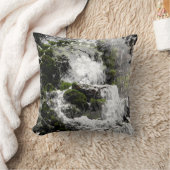 冬の滝….. クッション (ブランケット)