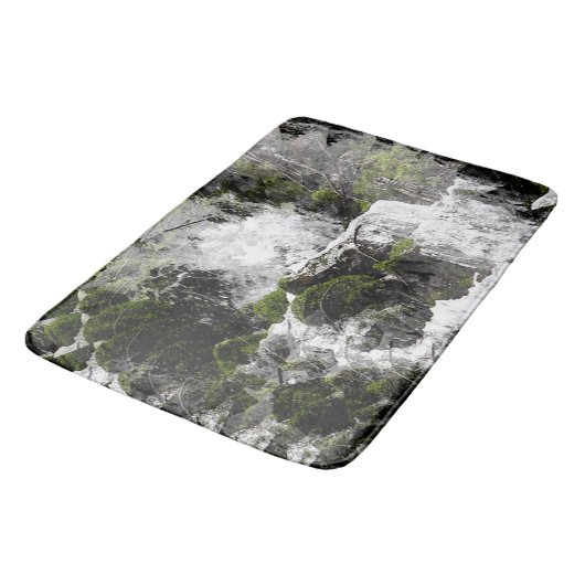 冬の滝…... バスマット (アングル)