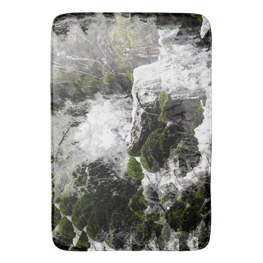 冬の滝…... バスマット (正面縦)