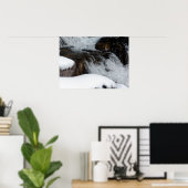 冬の滝 ポスター (ホームオフィス)