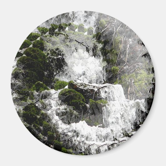 冬の滝…..... マグネット (正面)