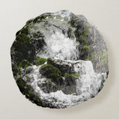 冬の滝…... ラウンドクッション (裏面)