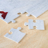 冬の漫画の中のクリスマス ジグソーパズル (側面)