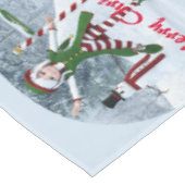 冬の漫画の中のクリスマス テーブルクロス (アングル)
