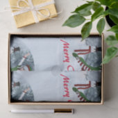 冬の漫画の中のクリスマス 薄葉紙 (ギフト)