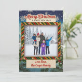 冬の澄んだ空気のようなクリスマスと新年の喜びがあなたに訪れますように シーズンカード (スタンド正面)