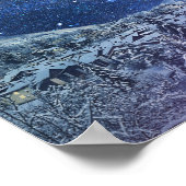 冬の澄ん夜のポスター ポスター (角)