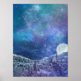 冬の澄ん夜のポスター ポスター