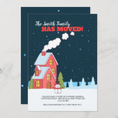 冬の澄ん夜の動きのお知らせ 招待状 (正面/裏面)