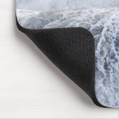 冬の激しい波 マウスパッド (コーナー)