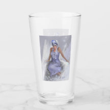 冬の火炎ガラスカップ