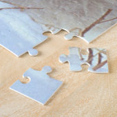 冬の灰色のオオカミ ジグソーパズル (側面)