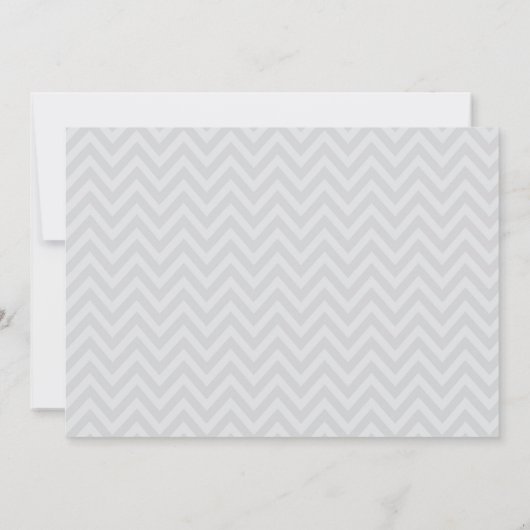 冬の灰色のペンギンのベビーシャワーの招待状 招待状 (裏面)