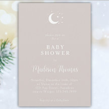 冬の灰色の月と星