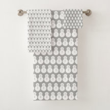 冬の灰色の雪だるま