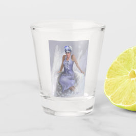 冬の炎のガラス ショットグラス