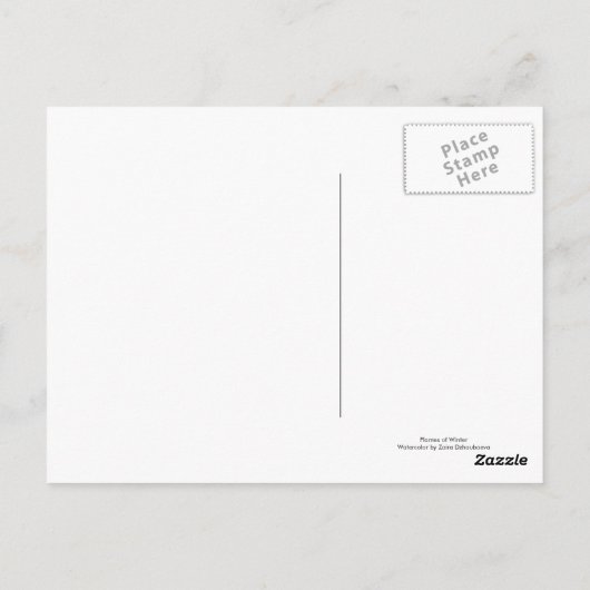 冬の炎 ポストカード (裏面)