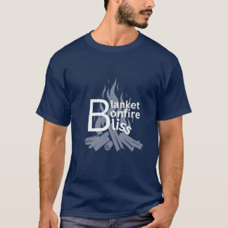 冬の焚き火デザイン Tシャツ