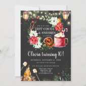 冬の焚き火バースデー・パーティーへの招待 (正面)