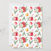 冬の焚き火バースデー・パーティーへの招待 (裏面)